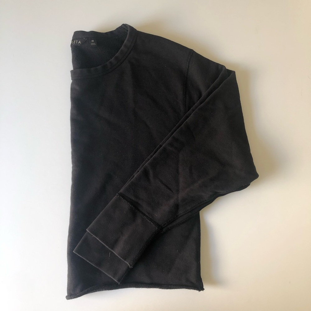 Cropped Raw Edge Pullover Athleta